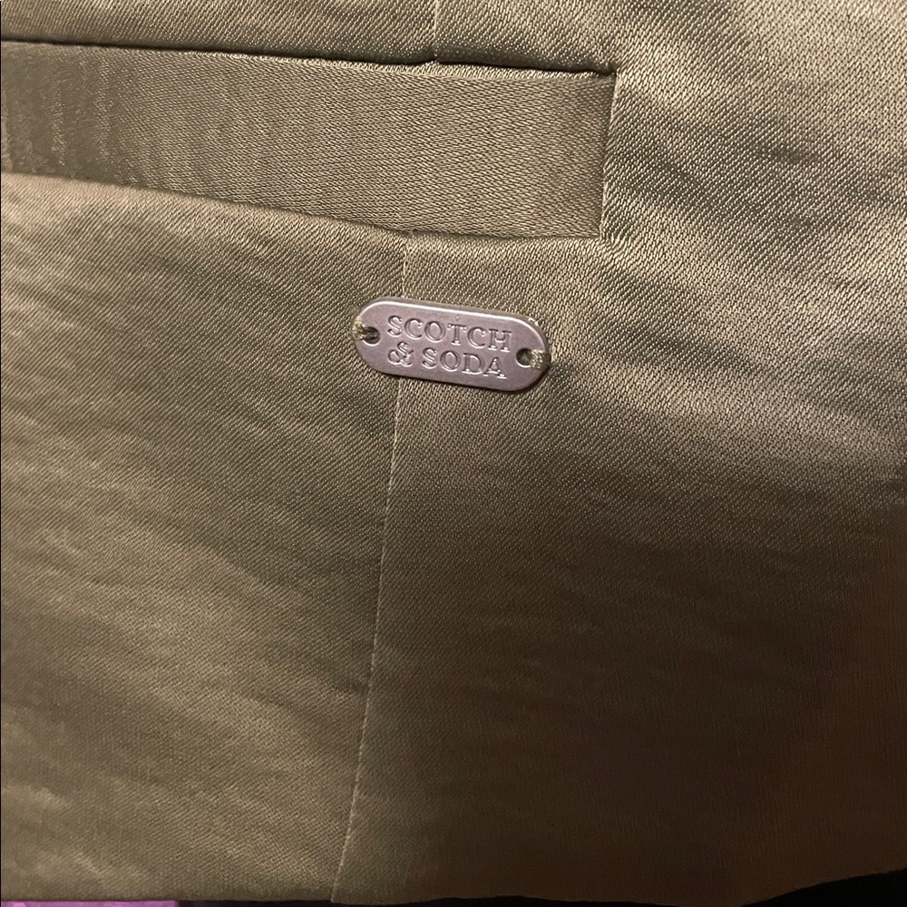 Scotch & Soda Martini Olive Satin Vest – Women’s Size M, Tailored Chic Style - Picture 4 of 11